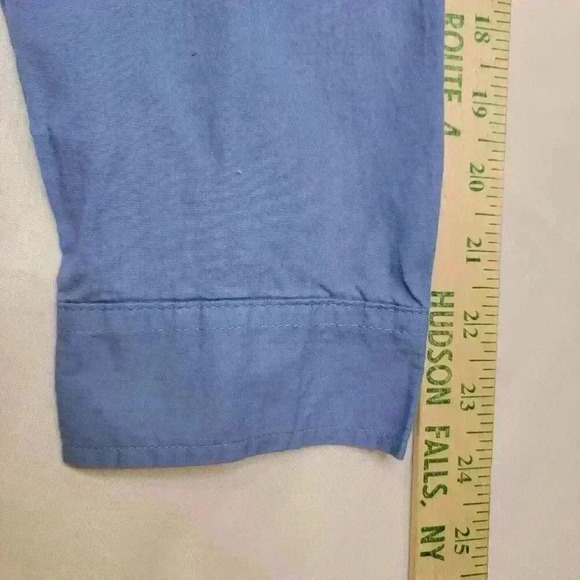 Woman Within Perfect Pintuck Top Women 1X 22/24 Blue Tunic Classic Career Office - Picture 6 of 14